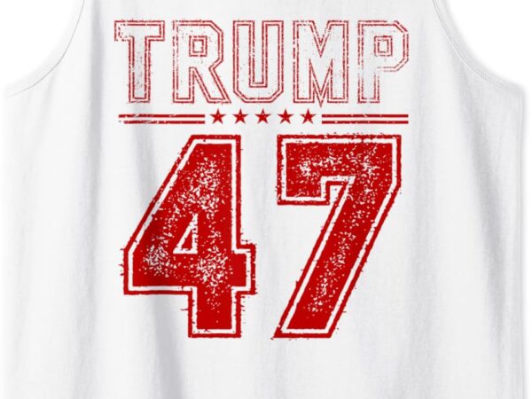 45 47 trump mens vintage american flag trump 2024 tank top