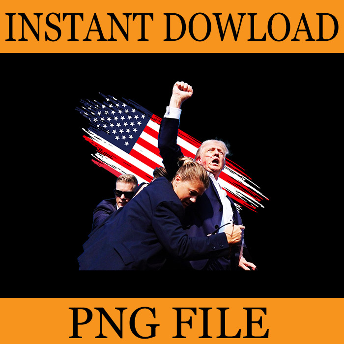 Trump Shot PNG, Trump 2024 PNG, Trump Fight Fight Fight PNG