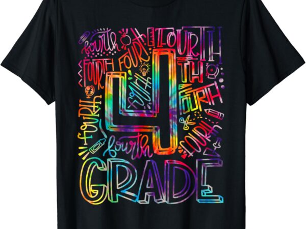 4th grade typography team fourth grade back to school kids t-shirt