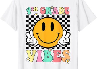 4th Grade Vibes Fourth Grade Team Back to School Teacher Kid T-Shirt