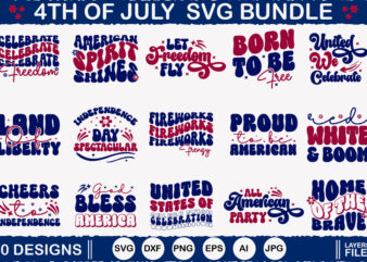 4th Of July Bundle, 4th Of July Svg Bundle, 4th Of July Sublimation Bundle, Usa 1776, She Loves Jesus And America Too, Freedom 1776, Land O