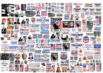 Bundle Trump 2024 , trump face svg, I’m Voting For The felon svg, trump take America back, trump SHOT bundle, trump vance