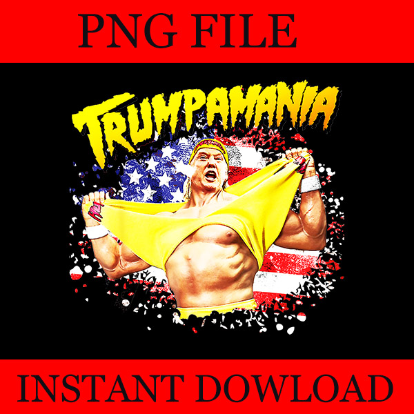 Trumpamania PNG, Trump Amania PNG, Trump Republican Convention Wrestling Meme PNG