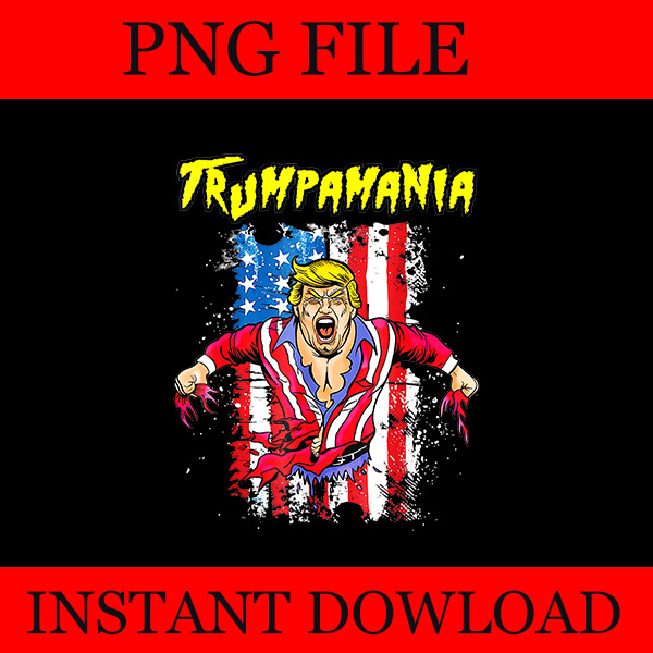 Trumpamania PNG, Trump Amania PNG, Trump Republican Convention Wrestling Meme PNG