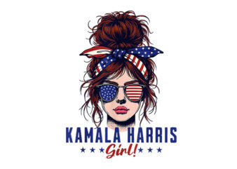 Kamala Harris Girl PNG, Kamala Harris For President PNG