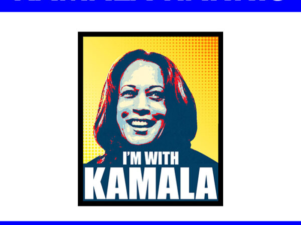 I vote kamala harris for president png, i support kamala election png t shirt design for sale