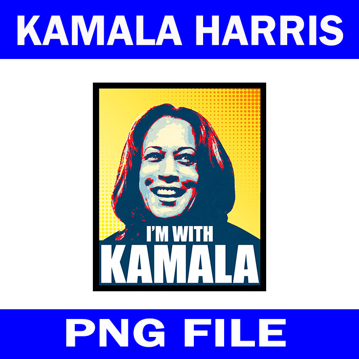 I Vote Kamala Harris For President PNG, I Support Kamala Election PNG