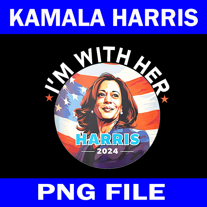 I’m With Her Kamala Vote For 2024 President PNG, Kamala-Harris PNG