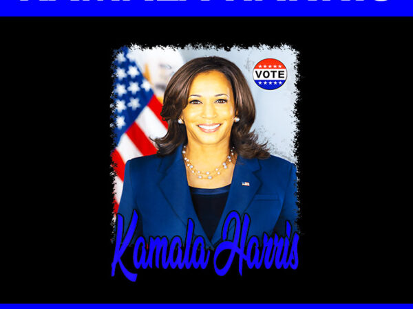 Vote president kamala harris 2024 png, kamala harris png t shirt vector art