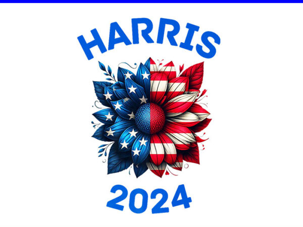 Kamala harris 2024 sunflower png t shirt vector art