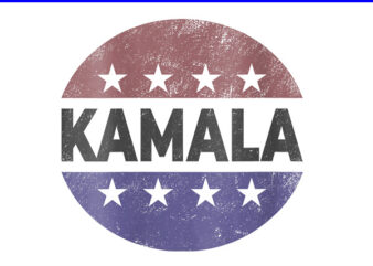 Kamala harris 2024 for president campaign us flag PNG t shirt vector art