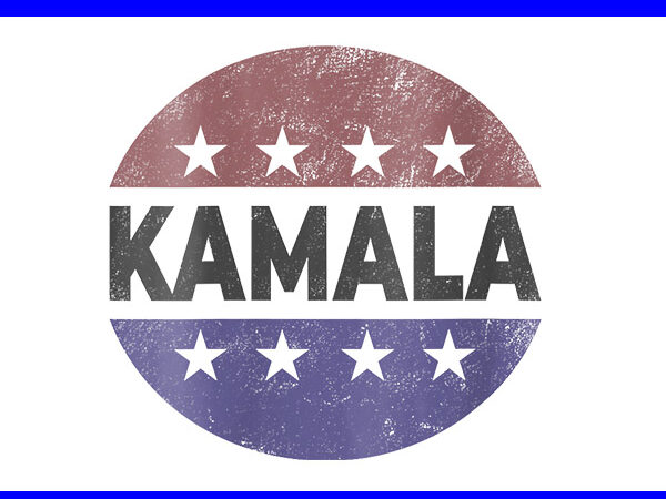 Kamala harris 2024 for president campaign us flag png t shirt vector art