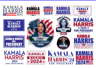 Kamala Harris 2024 SVG, Bundle Kamala Harris SVG, President Kamala Harris 2024