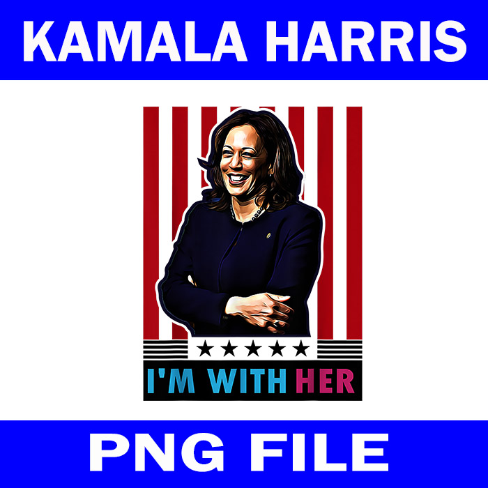 I’m With Her Kamala Vote For 2024 President Kamala-Harris PNG