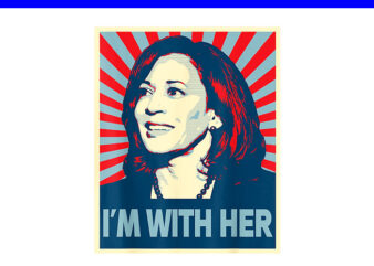 I’m With Her Kamala Vote For 2024 President Kamala-Harris PNG