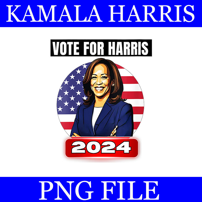 Vote For Harris 2024 PNG