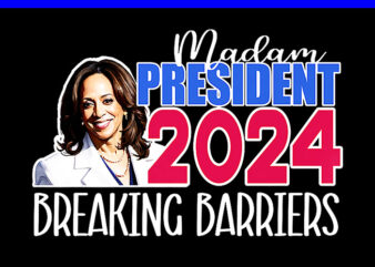 Kamala Harris 2024 Breaking Barriers PNG