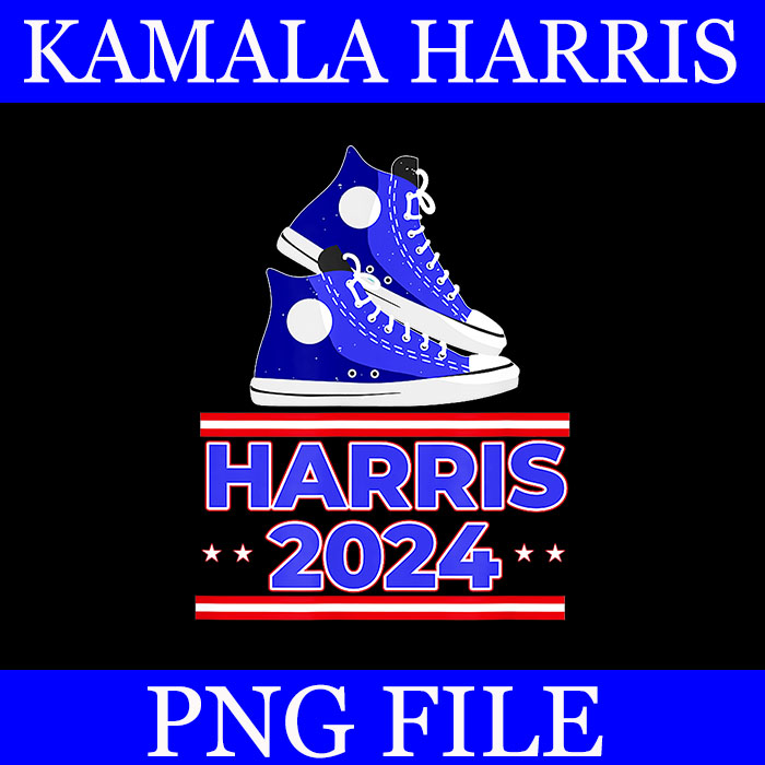 Harris 2024 vote president kamala election sneakers PNG