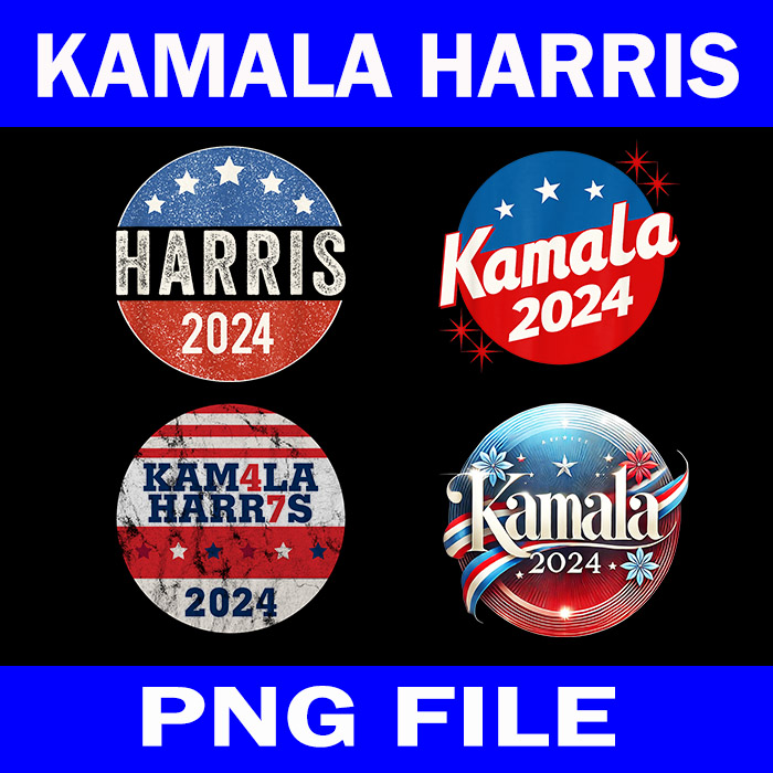 Kamala Harris 2024 PNG, Let’s Win This Harris For President PNG