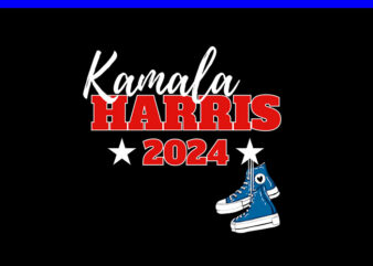 Kamala harris 2024 sneakers png t shirt vector art