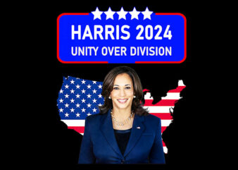 Harris 2024 Unity Over Division PNG