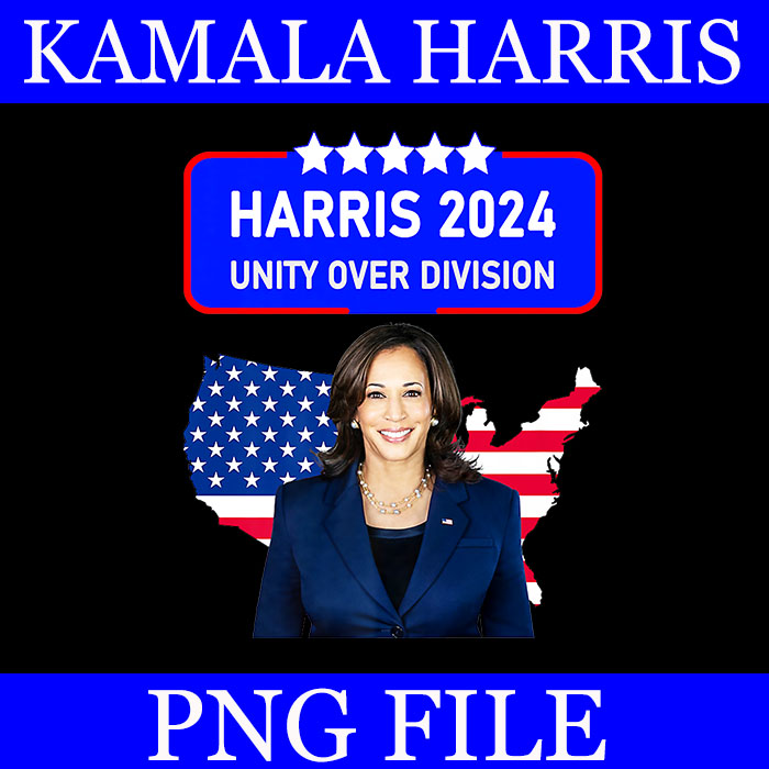 Harris 2024 Unity Over Division PNG