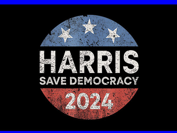 Harris save democracy 2024 png graphic t shirt