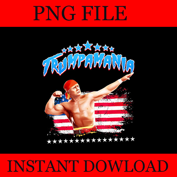 Trumpamania PNG, Trump Amania PNG, Trump Republican Convention Wrestling Meme PNG