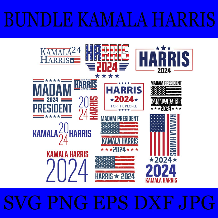 Madam President Kamala Harris 2024 SVG