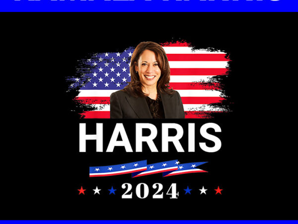 Kamala harris 2024 png, vote president kamala election 2024 png t shirt vector art