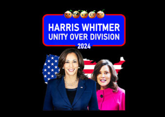 Harris Whitmer Unity Over Division 2024 PNG graphic t shirt