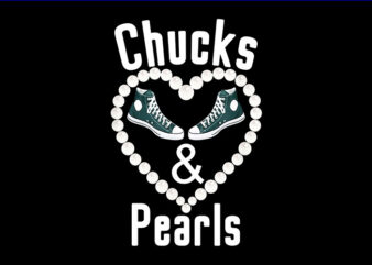 Chucks And Pearls I’M With Her Kamala 2024 PNG, Chucks And Pearls PNG t shirt vector file