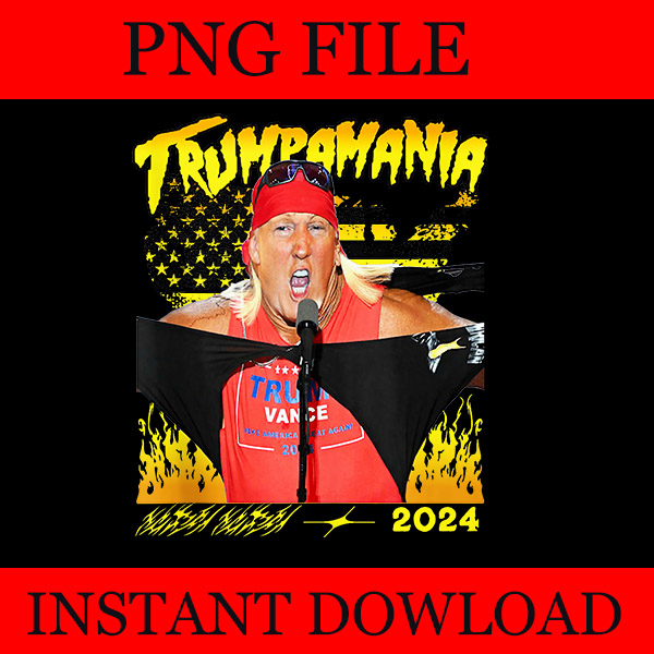 Trumpamania PNG, Trump Amania PNG, Trump Republican Convention Wrestling Meme PNG