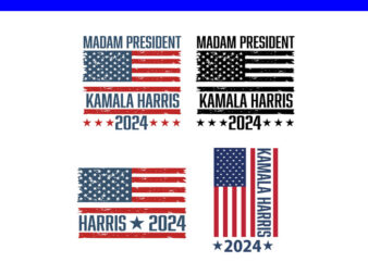 Madam President Kamala Harris 2024 SVG, Kamala Harris 2024 SVG t shirt designs for sale