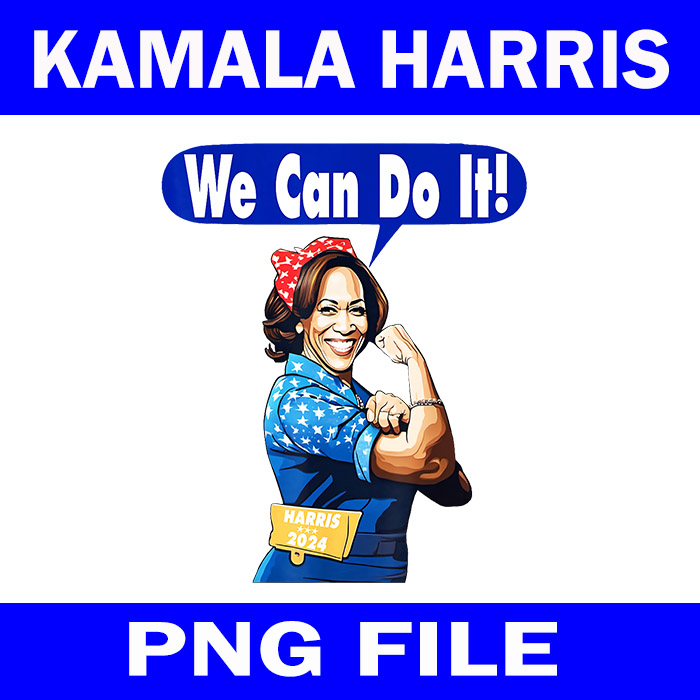 Kamala Harris For President 2024 We Can Do It PNG