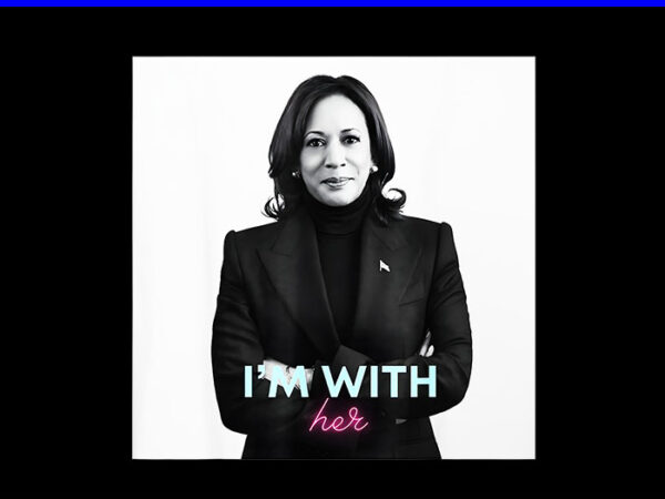 I’m with her kamala harris png t shirt design for sale