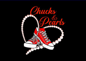 Chucks And Pearls I’M With Her Kamala 2024 PNG, Chucks And Pearls PNG