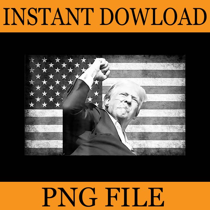 Trump Flag PNG, Trump Fighting PNG