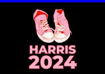 HARRIS 2024 Vote President Kamala Election Sneakers PNG