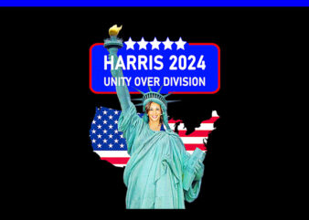 HARRIS 2024 UNITY OVER DIVISION PNG graphic t shirt