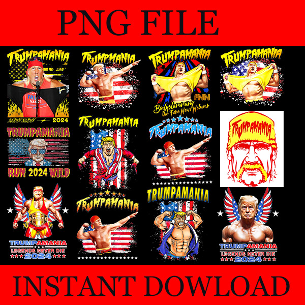 Trumpamania PNG, Trump Amania PNG, Trump Republican Convention Wrestling Meme PNG