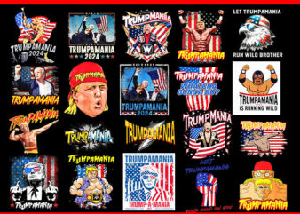 Trumpamania PNG, Let Trumpamania Run Wild Brother PNG, Trumpamania 2024 PNG t shirt designs for sale