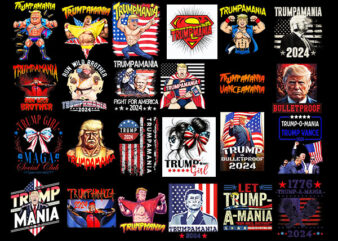 Trumpamania png, let trumpamania run wild brother png, trumpamania 2024 png t shirt designs for sale