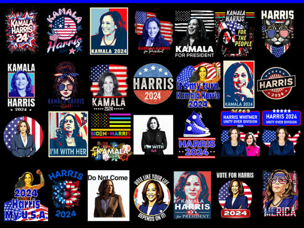 Bundle kamala harris png, kamala harris 2024 png, kamala harris for president png t shirt template