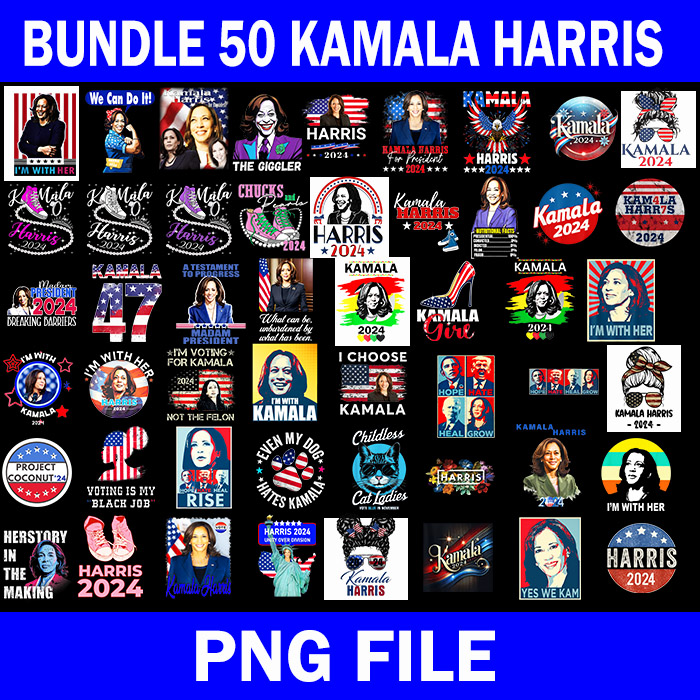 Bundle kamala harris png, kamala harris 2024 png, kamala harris for president png