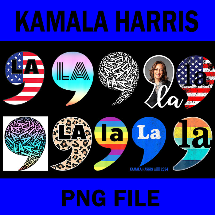 Comma La Kamala Harris 2024 PNG, Comma La PNG, Comma La Kamala Harris PNG