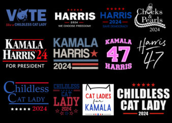 Bundle Kamala Harris SVG, Harris 2024 Save Democracy SVG, Harris 47 SVG