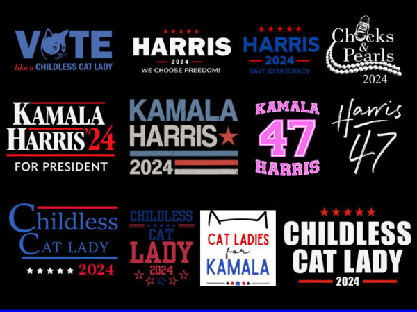 Bundle kamala harris svg, harris 2024 save democracy svg, harris 47 svg t shirt template