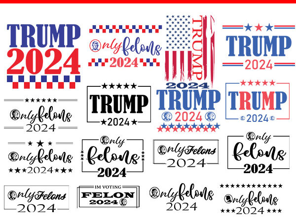 Only felons 2024 svg, trump 2024 svg t shirt design online