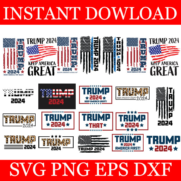 Trump 2024 SVG, Trump Keep American Great SVG